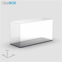 Teca Clearbox 65x25x30 cm per modellismo FaBiOX
