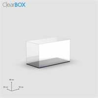 Teca Clearbox 52X26X40 cm per modellismo FaBiOX