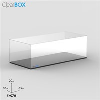 Teca ClearBox 65x30x20 cm per modellismo FaBiOX