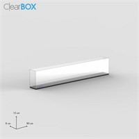 Teca ClearBox 80x8x15 cm per modellismo FaBiOX