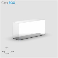 Teca ClearBox 105x30x50 cm per modellismo FaBiOX